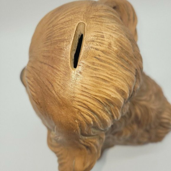 Vintage Cocker Spaniel? Ceramic Piggy Coin Bank - Picture 6 of 8